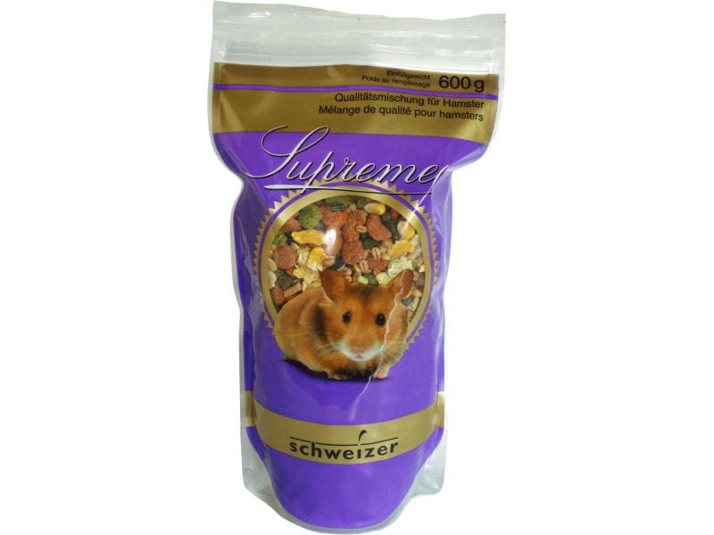 Eric Schweizer Hauptfutter Supreme für Hamster, 600 g Qualitätsmischung für Hamster