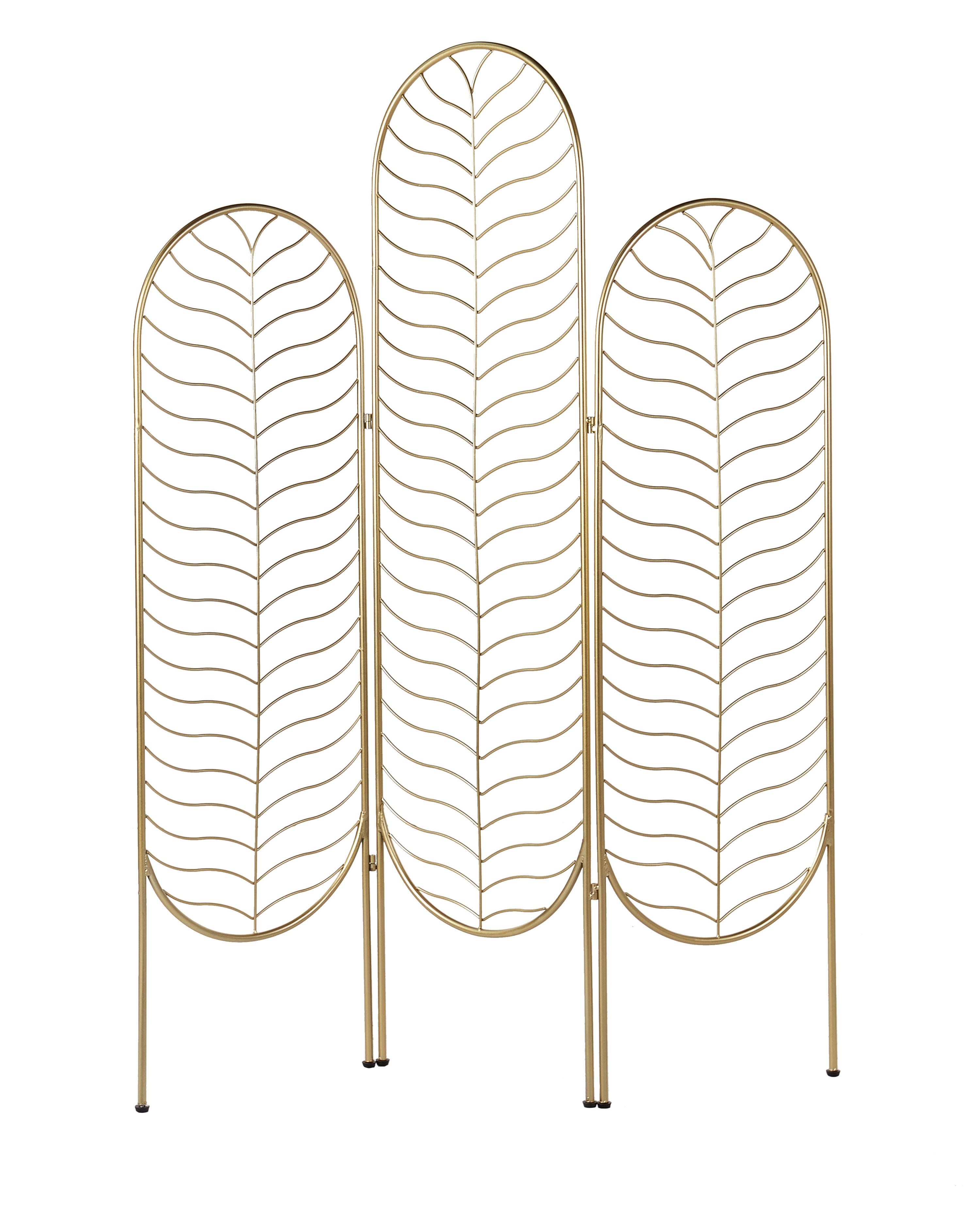 Roomdivider met 3 panelen PESCIA Goud 120 cm 160 cm