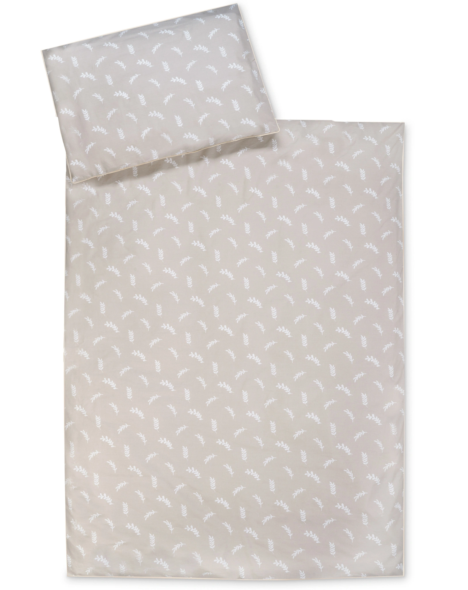 Bettwäsche ORGANIC ZWEIGE (100x135/40x60) in taupe