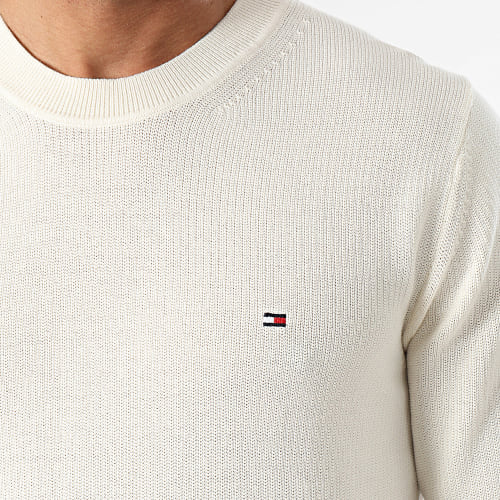 Pull Col Rond Chain Ridge 3511 Beige