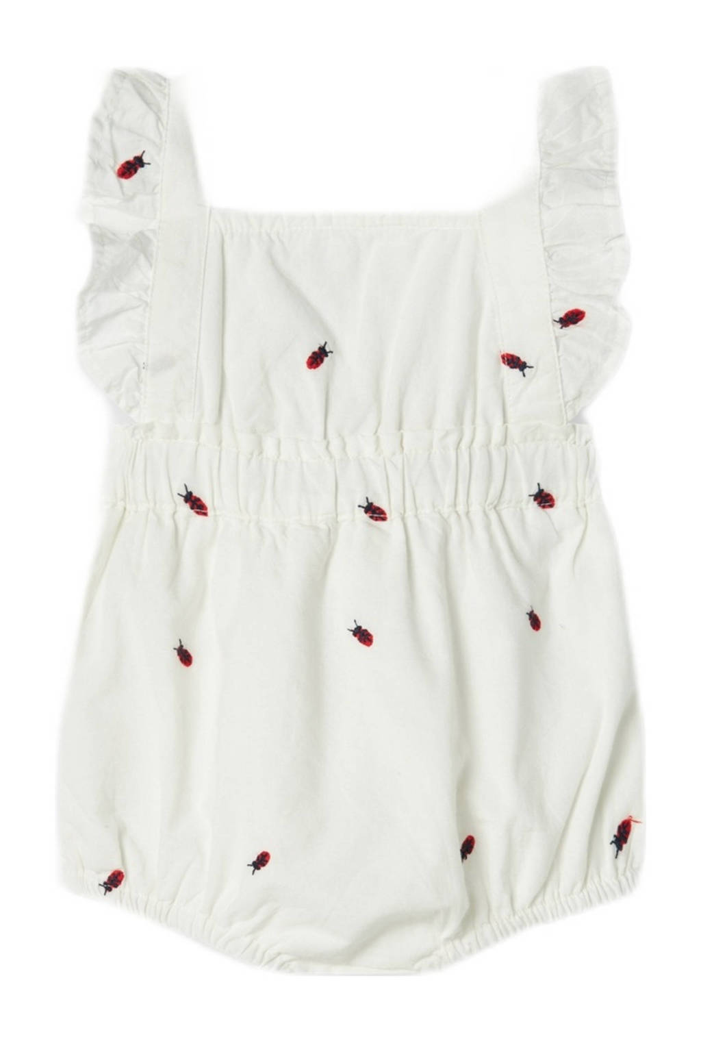 NAME IT baby boxpak NBFFERILLA met all over print en ruches ecru/rood