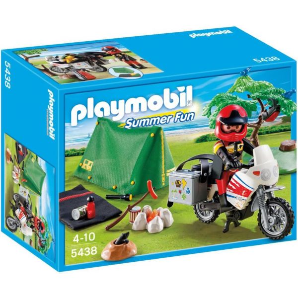 Playmobil Mota com Tenda de Campismo - 5438