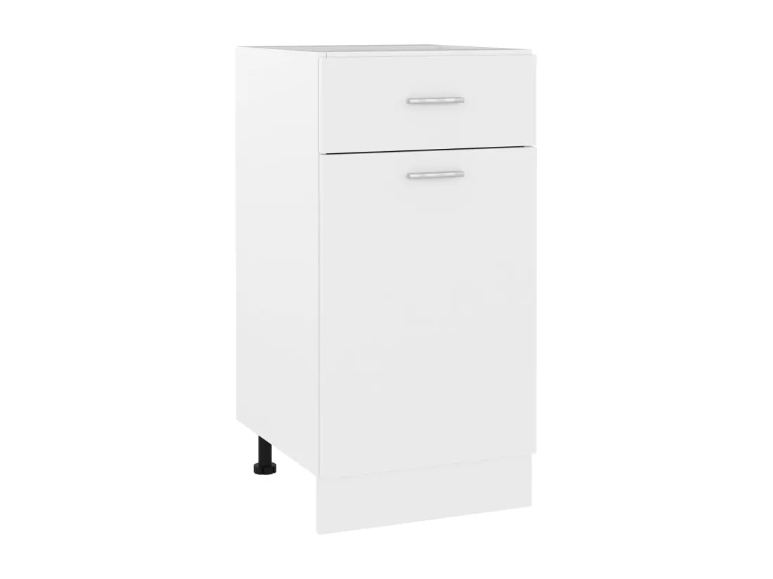 Armoire de plancher à tiroir Blanc 40x46x81,5cm Bois ingénierie