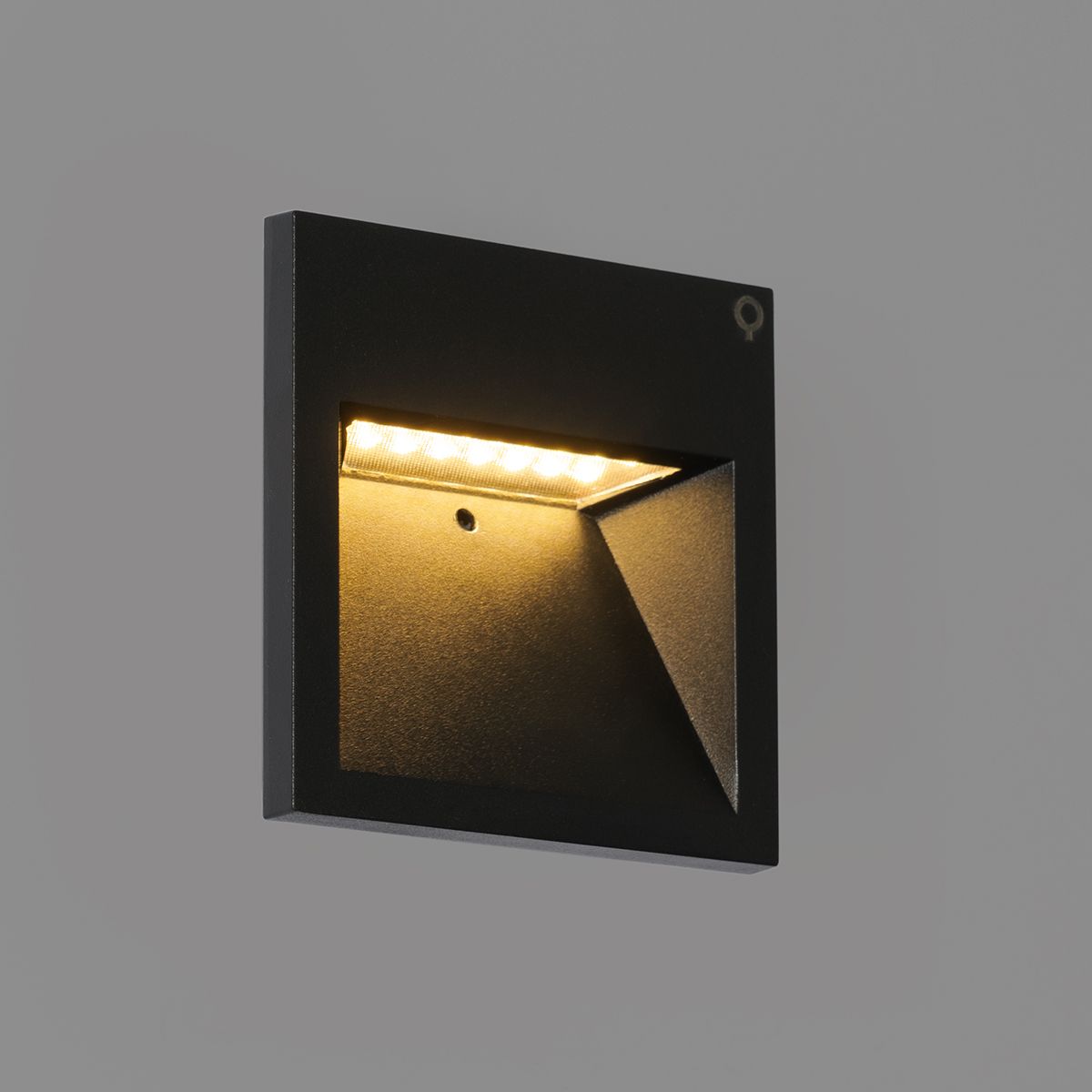 Moderne inbouw wandlamp zwart incl. LED - Gem 2