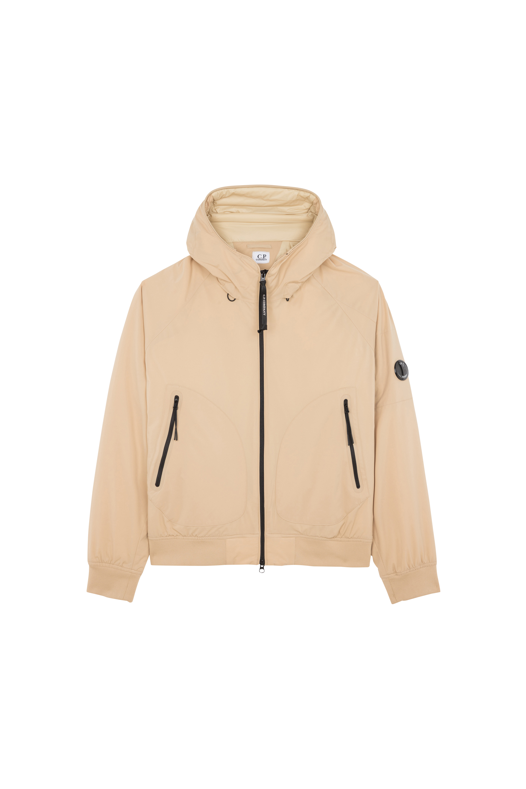 C.P. COMPANY Doudoune PRO-TEK RIBBED HOODED JACKET Beige