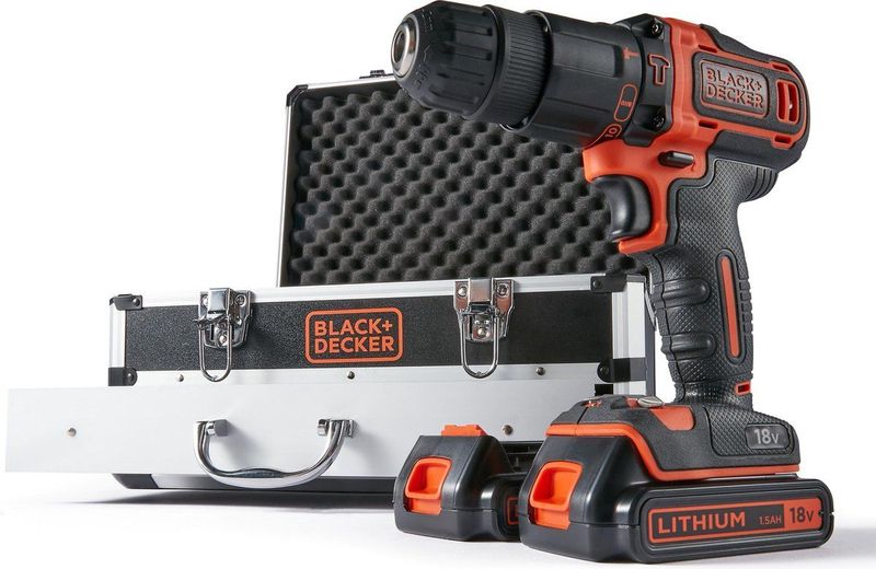 BLACK+DECKER - BDC718AS2F - Accuboormachine - 18 Volt - 2-Accu's - Toolbox