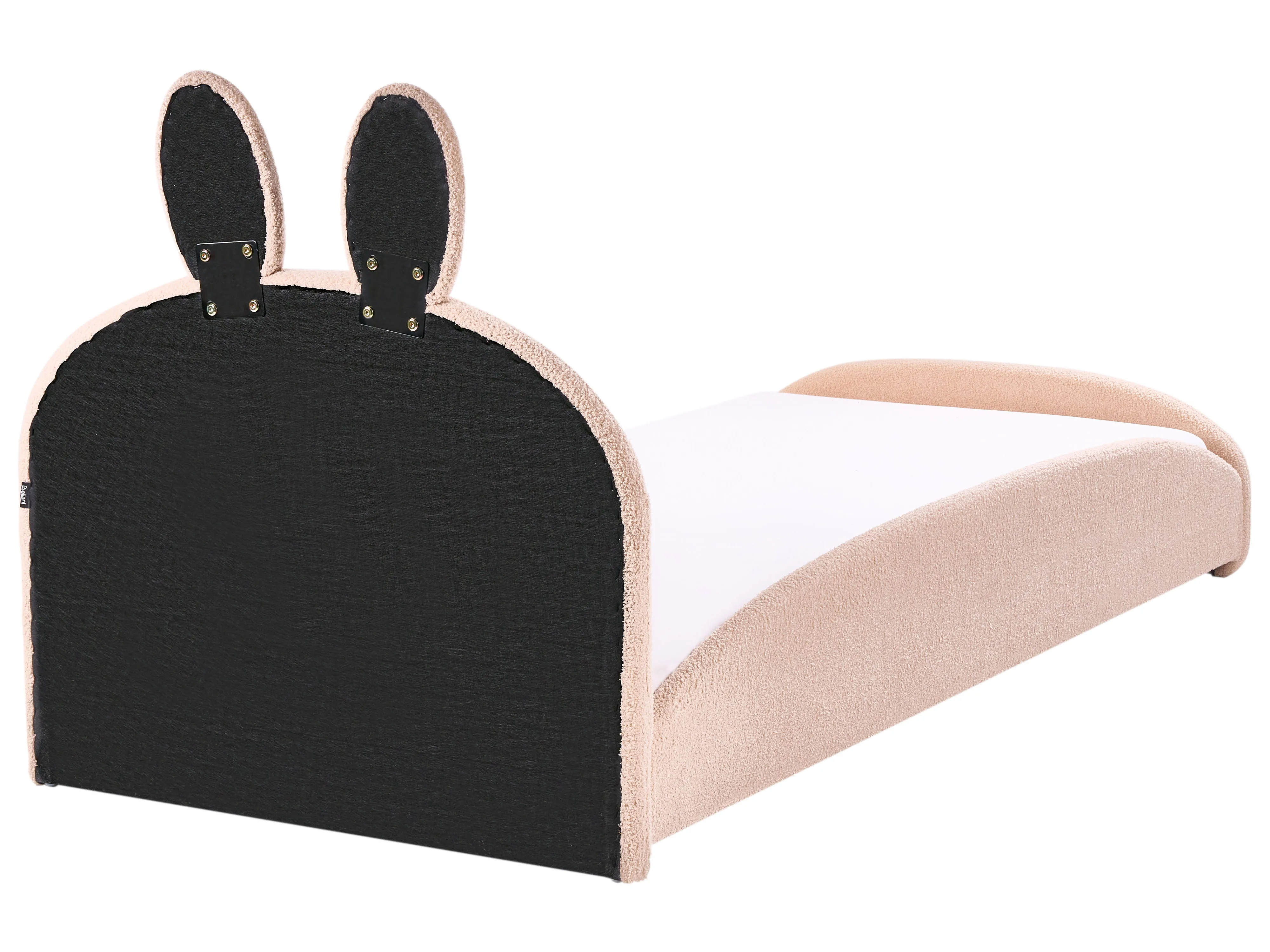 Kinderbed Konijn Bouclé PERROS 90 x 200 cm Beige