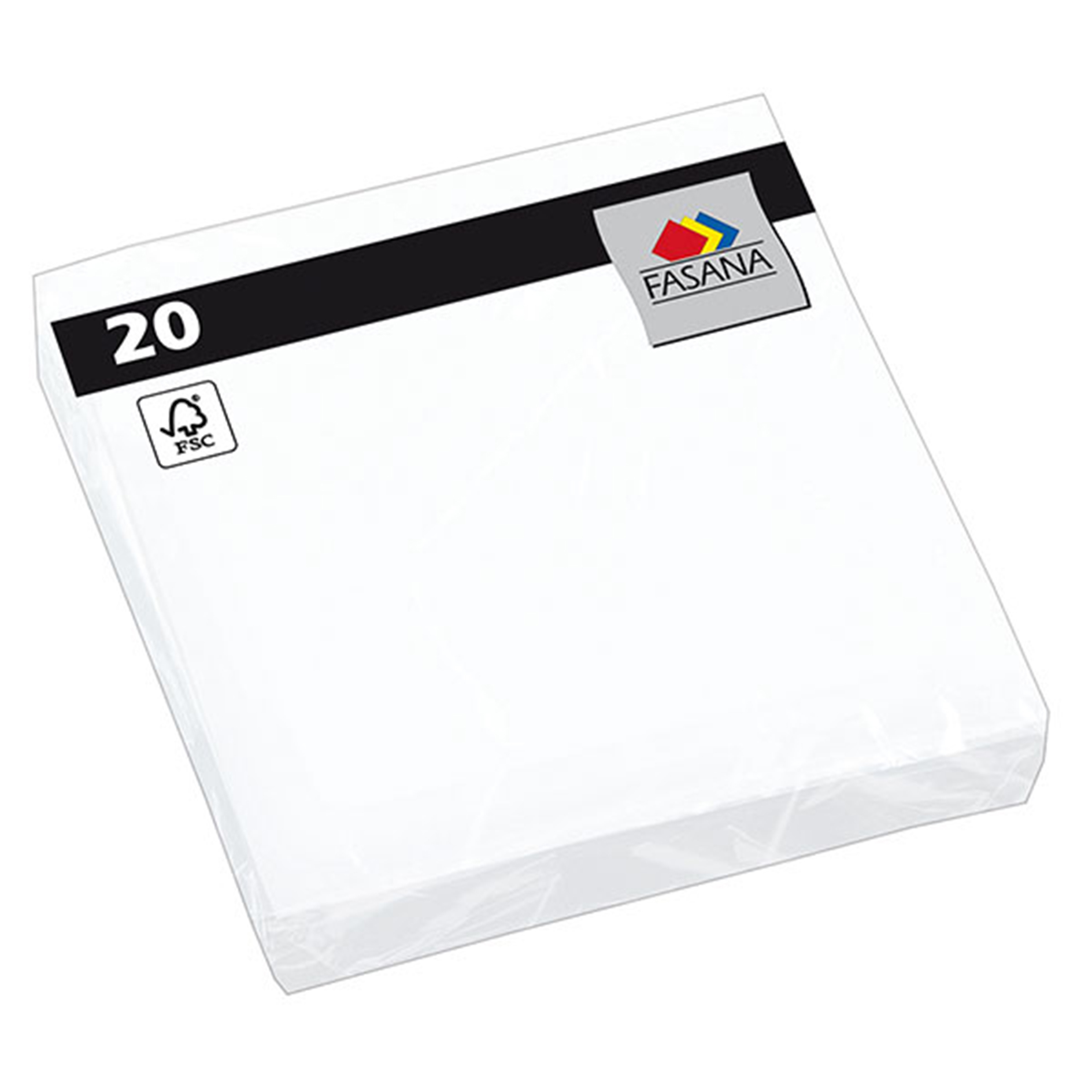 Serviette - weiß - 20 Stück