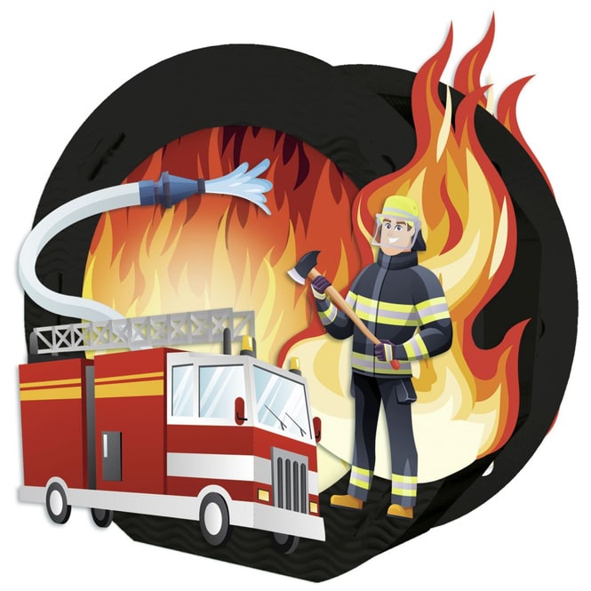 Laternen Bastelset - Feuerwehr