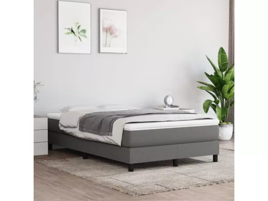 Sommier à lattes de lit Gris foncé 120x200 cm Tissu