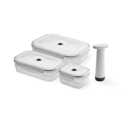 Lot de 3 boîtes sous vide pour aliments S M L Aspifresh