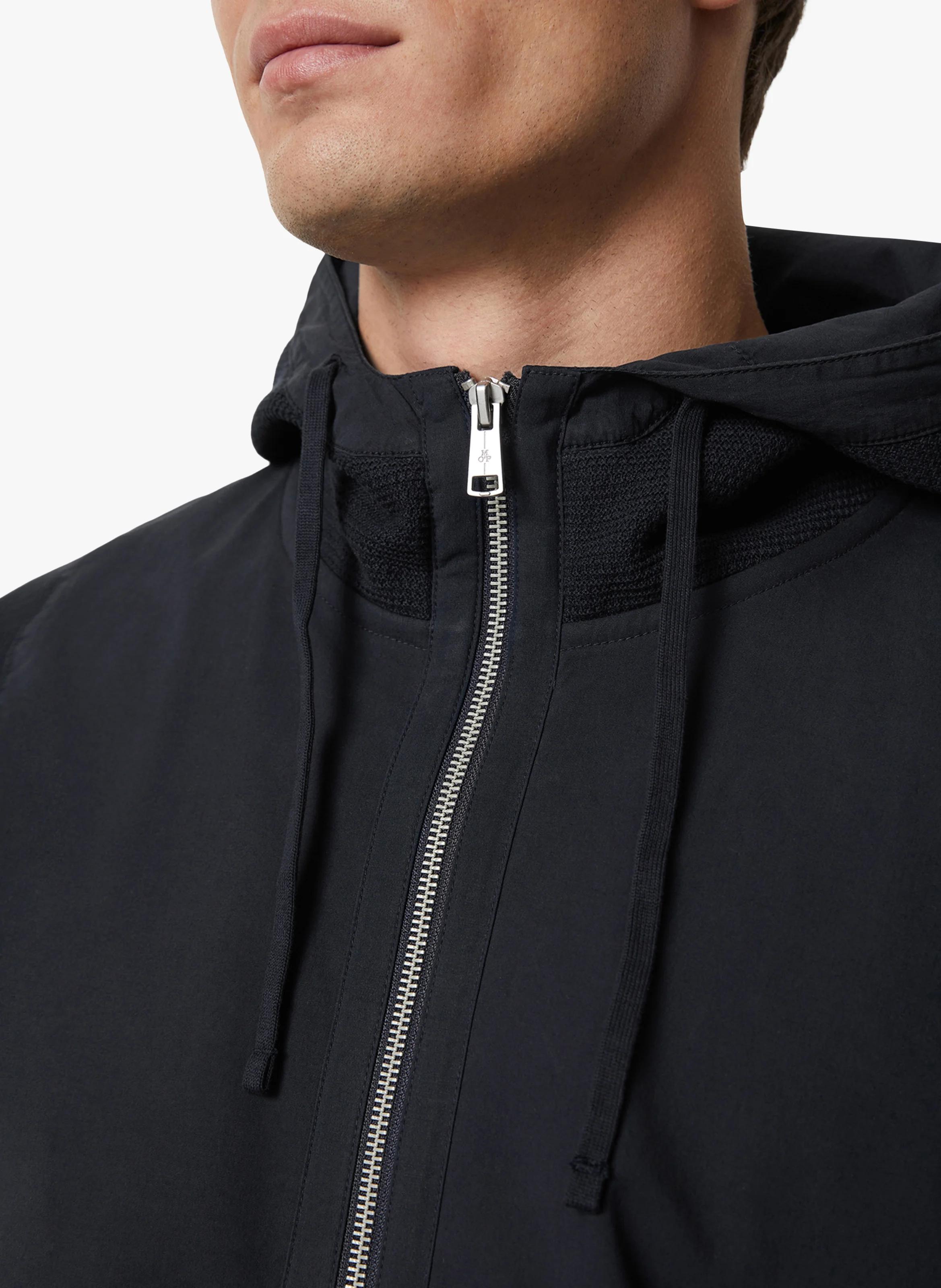 Sweat zippé en coton bio | Bleu