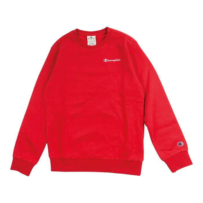 Champion Script Logo Fleece Crewneck Sweater Junior