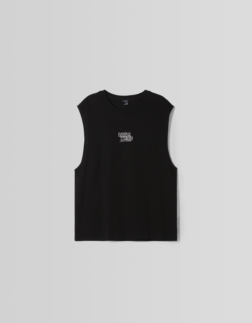 Camiseta sem mangas estilo operário