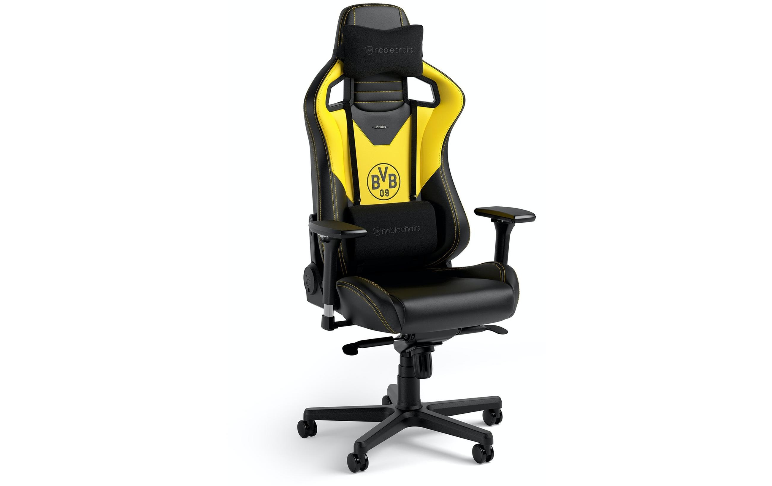 Gaming-Stuhl Epic Borussia Dortmund Edition Gelb/Schwarz<br>Gaming-Computersessel aus Kunstleder und mit 120 kg Belastbarkeit