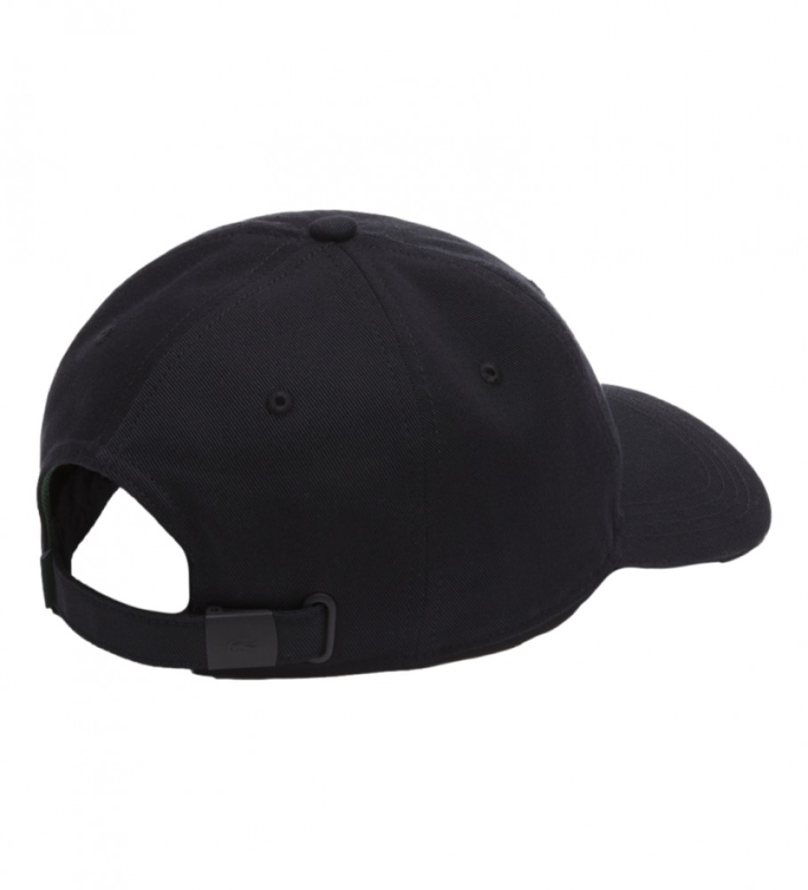 Boné Lacoste preto com logo