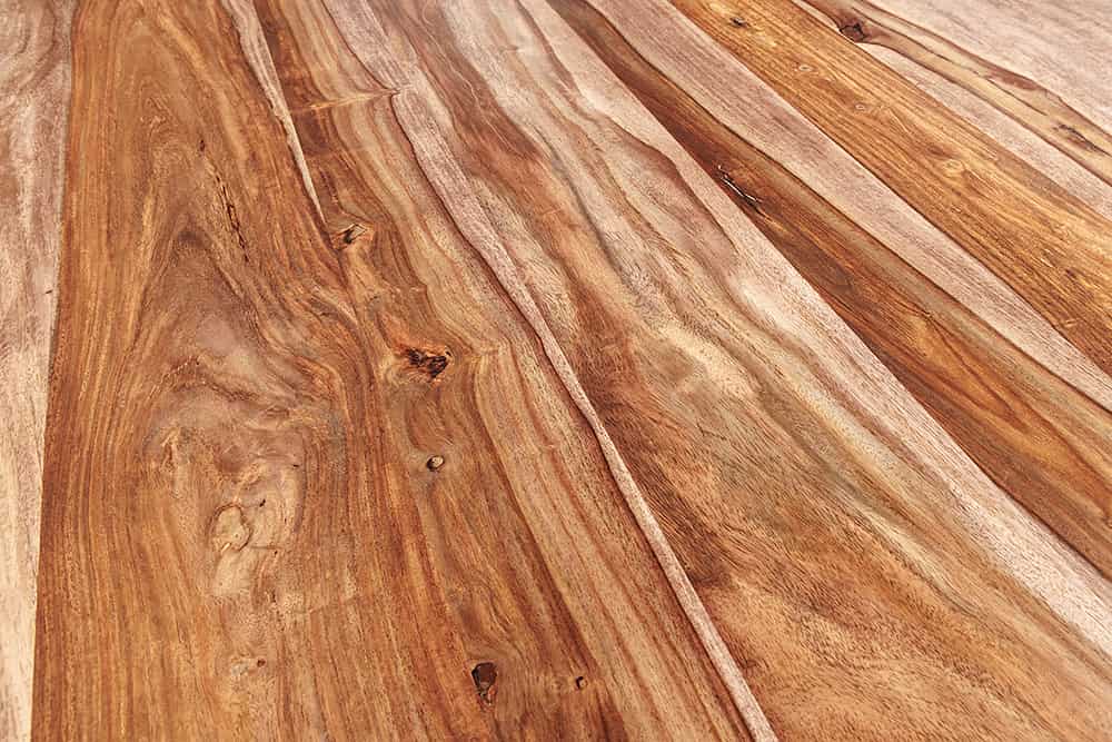Massivholz Esstisch MAMMUT 200cm braun Sheesham schwarzes Gestell Baumkante stone finish