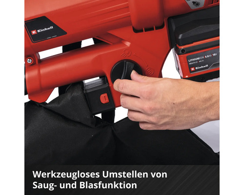 EINHELL Power-X-Change GE-CL 36 LI E accu bladblazer zonder accu en lader (2x18V)