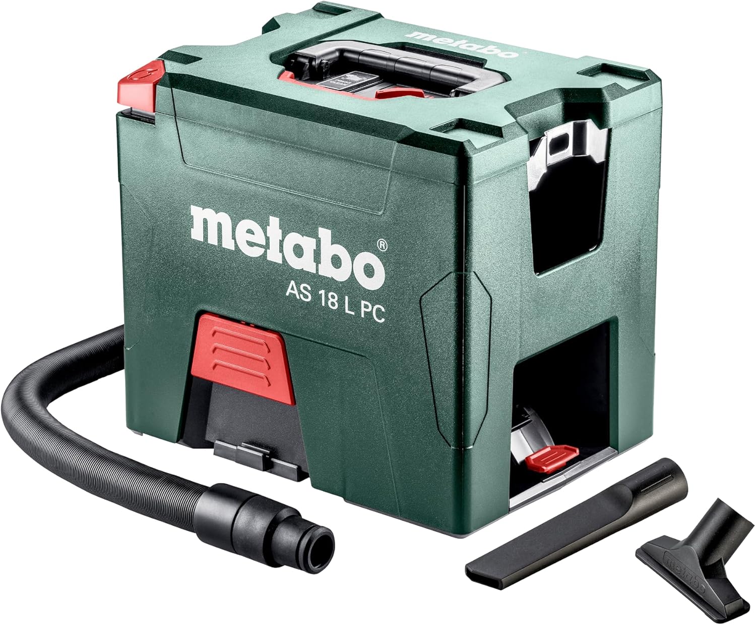 metabo Akku-Sauger AS 18 L PC – 602021850 – 18 V – Sauger mit manueller Filterabreinigung, Boost- und Eco-Modus – Ohne Akku und Ladegerät