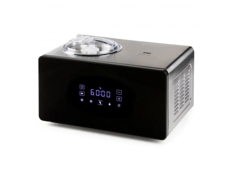 Domo DO9252I, Kompressor ismaskine, 1,5 L, LED, Rustfrit stål, 60 dB, Sort