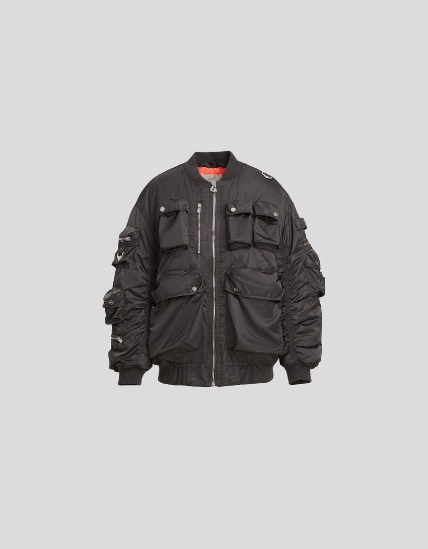 Jaqueta bomber multibolsos Generation Bershka