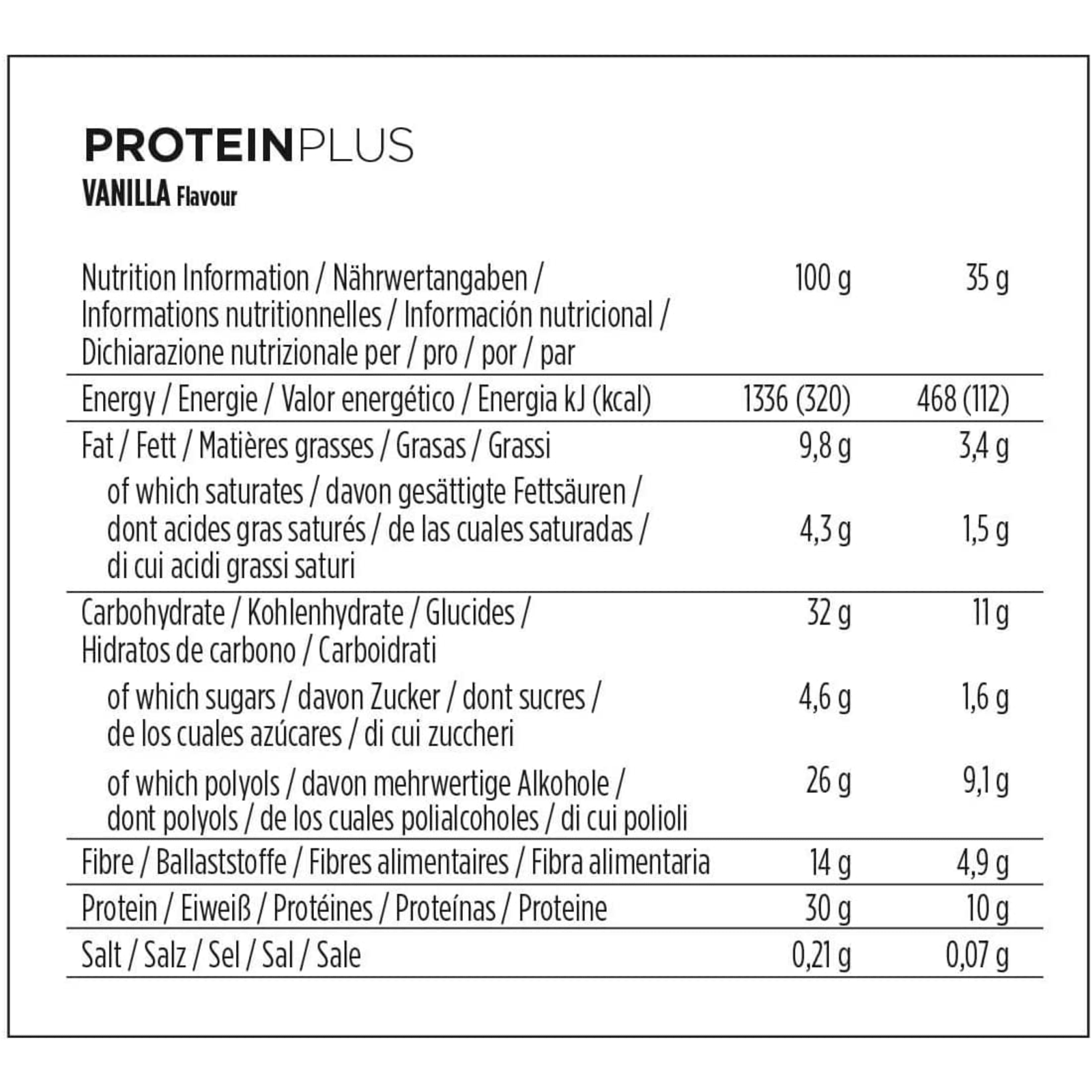 Protein+ Low in Sugars (16x35g)