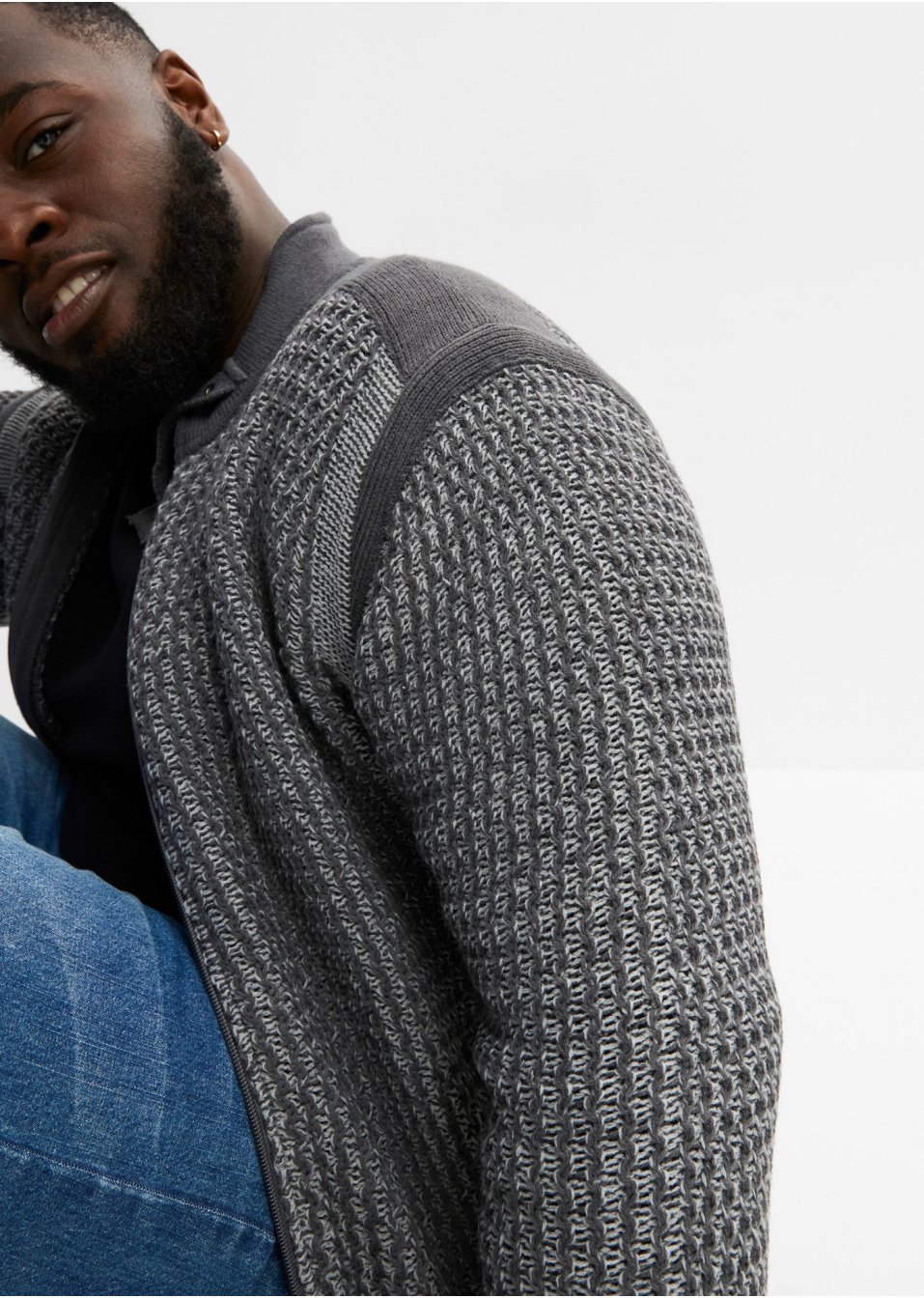 Gilet en maille structurée