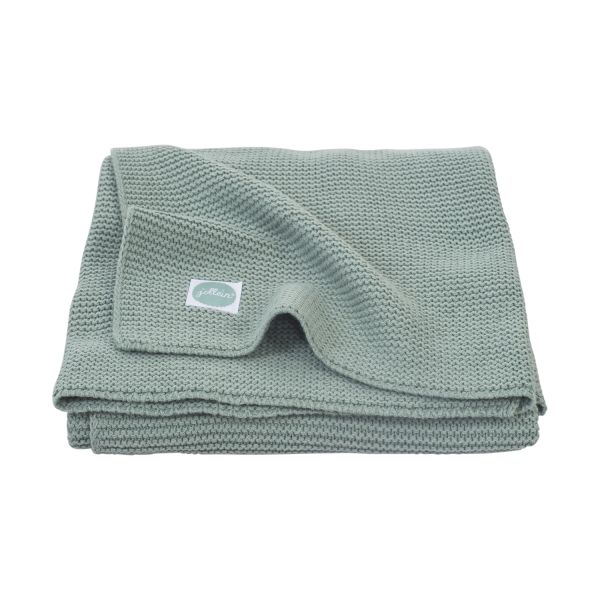 Jollein Basic Knit Wiegdeken Forest Green 75 x 100 cm