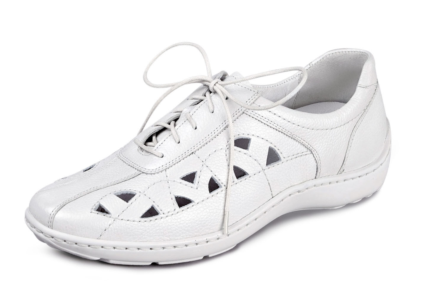Waldläufer, sommerliche Damen-Schnürschuhe, Weite H, mit herausnehmbarem Fussbett