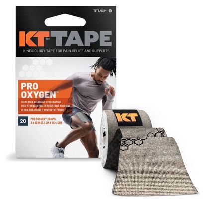 Rouleau prédécoupée de Strap KT Tape Pro Oxygen Titanium