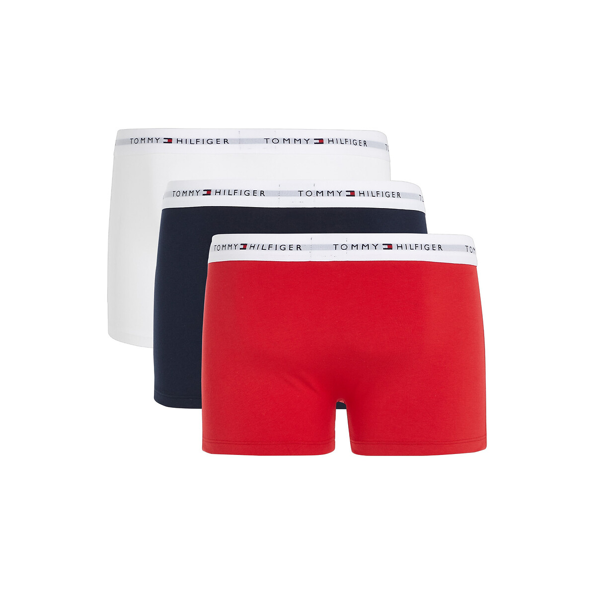 TOMMY HILFIGER<br>Conjunto de 3 cuecas boxer lisas