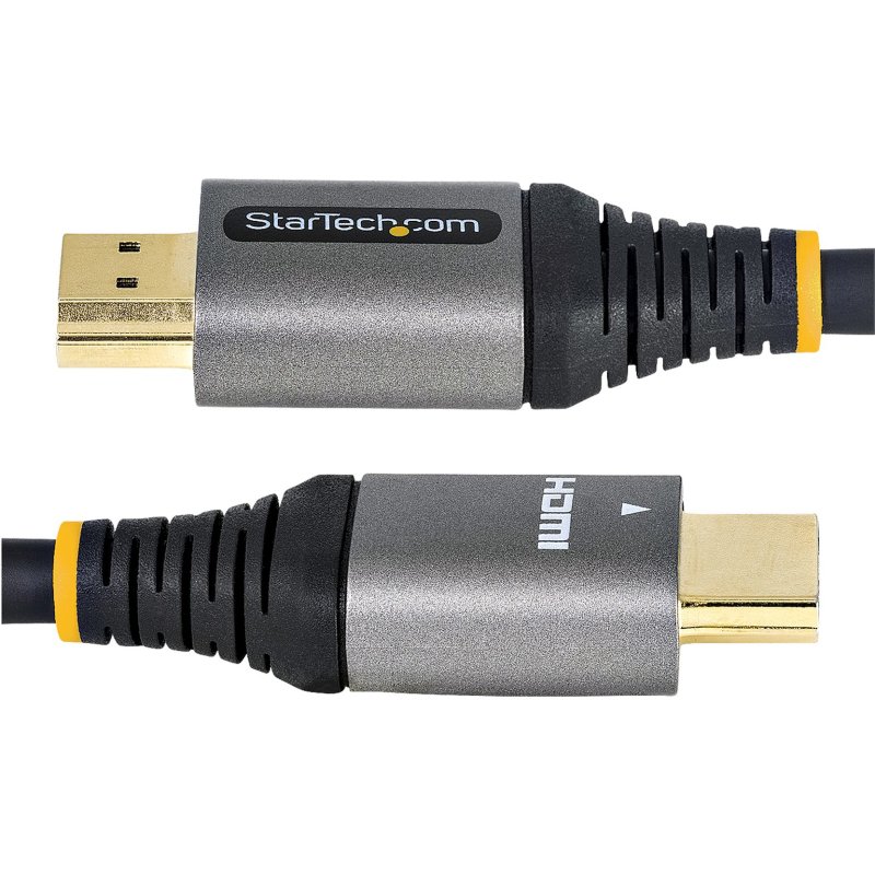 StarTech.com Câble HDMI 2.1 8k de 50cm - Cordon HDMI Certifié Haut Débit - Câble HDMI 4k 120Hz/8k 60Hz HDR10+ eARC - Cordon HDMI Ultra HD 8K - Moniteur/TV/Écran - Gaine TPE