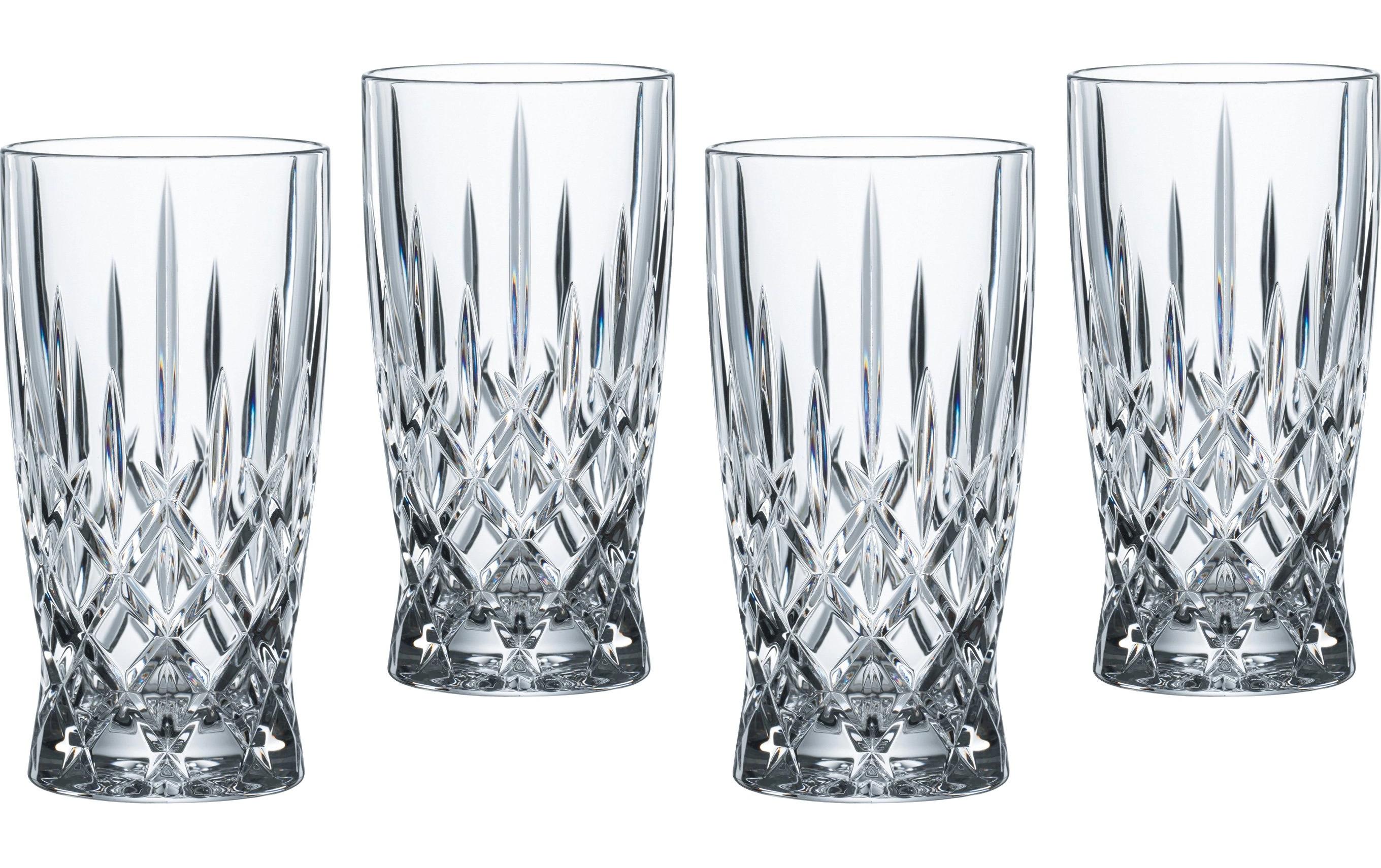 Softdrinkglas Noblesse, 4 StückSet aus vier Biergläsern oder Softdrinkgläsern aus klarem Kristall