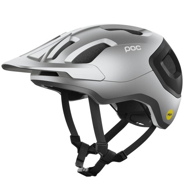 Casque VTT POC AXION RACE MIPS URANIUM BLACK/ARGENTITE SILVER MATT