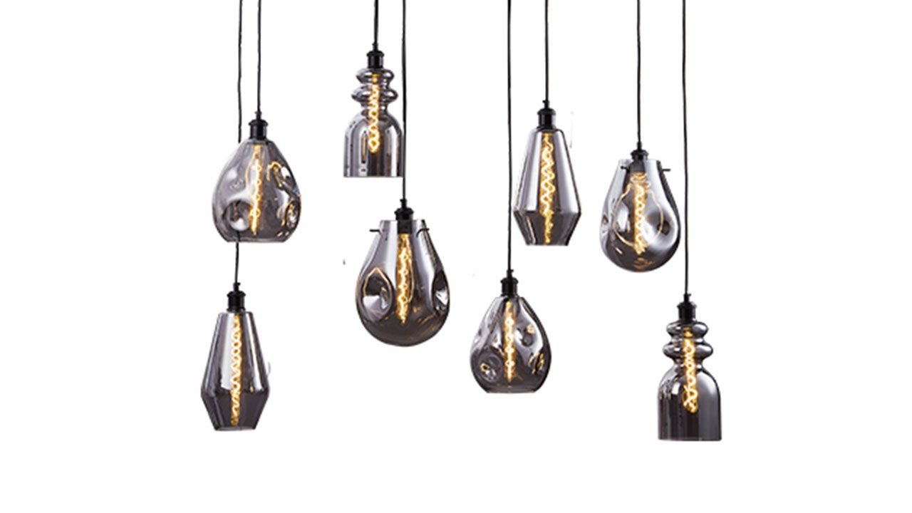 Hanglamp 8-lichts ovaal Cayden B120 x D40 cm