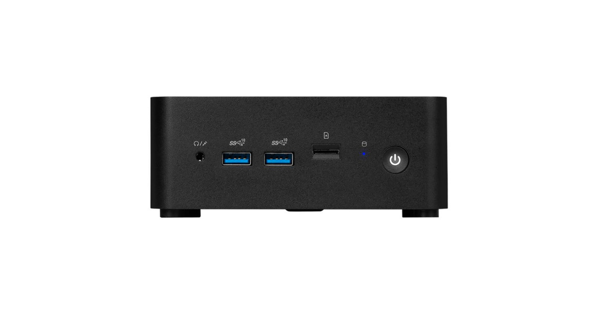 MSICubi NUC AI 1UMG-019BEU barebone  (Zwart | Core Ultra 5 125H | Arc Graphics)
