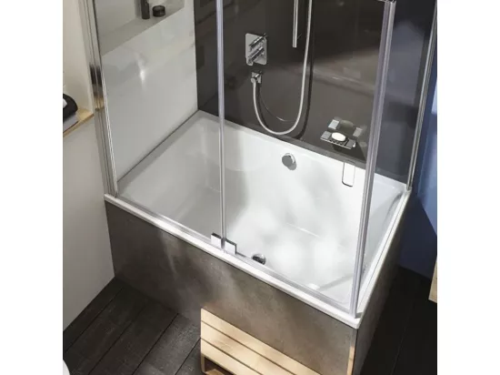 Baignoire bain douche 140 X 90 JACOB DELAFON Capsule + marche pieds