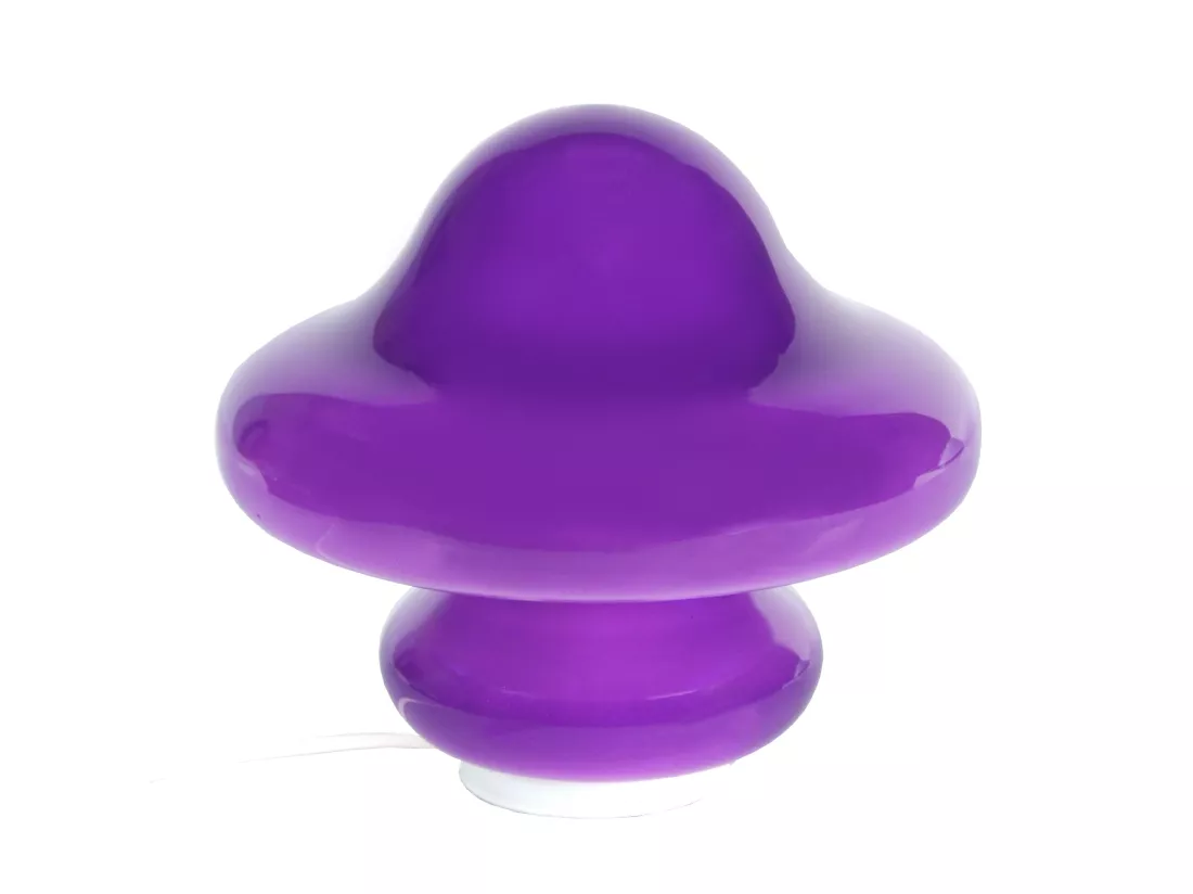 STRUMPF - Lampe de chevet champignon verre violet