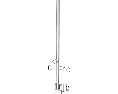 Universele schroefpaal, verzinkt, 1150 mm, zonder afstand