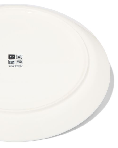 assiette plate Ø26cm - new bone blanc - vaisselle dépareillée