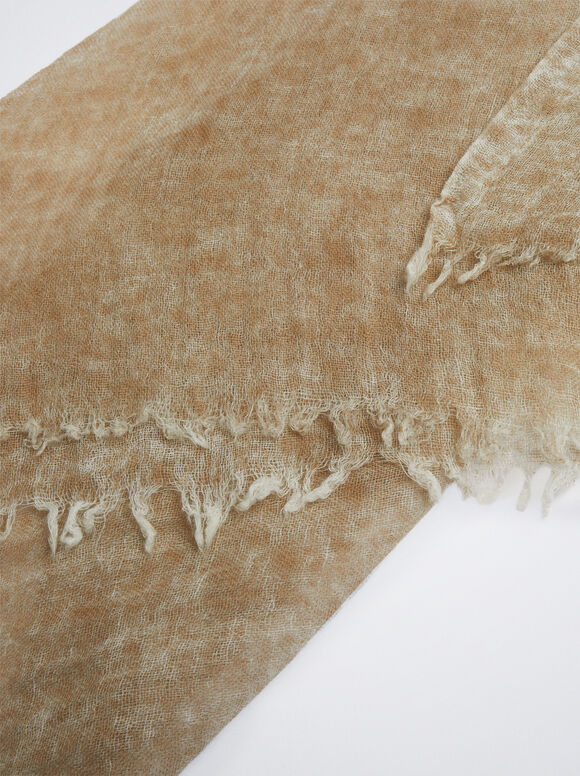 Pashmina com Lã - Bege