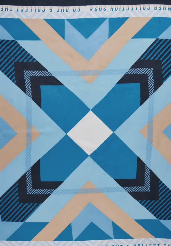 Halstuch mit Print - gravity blue