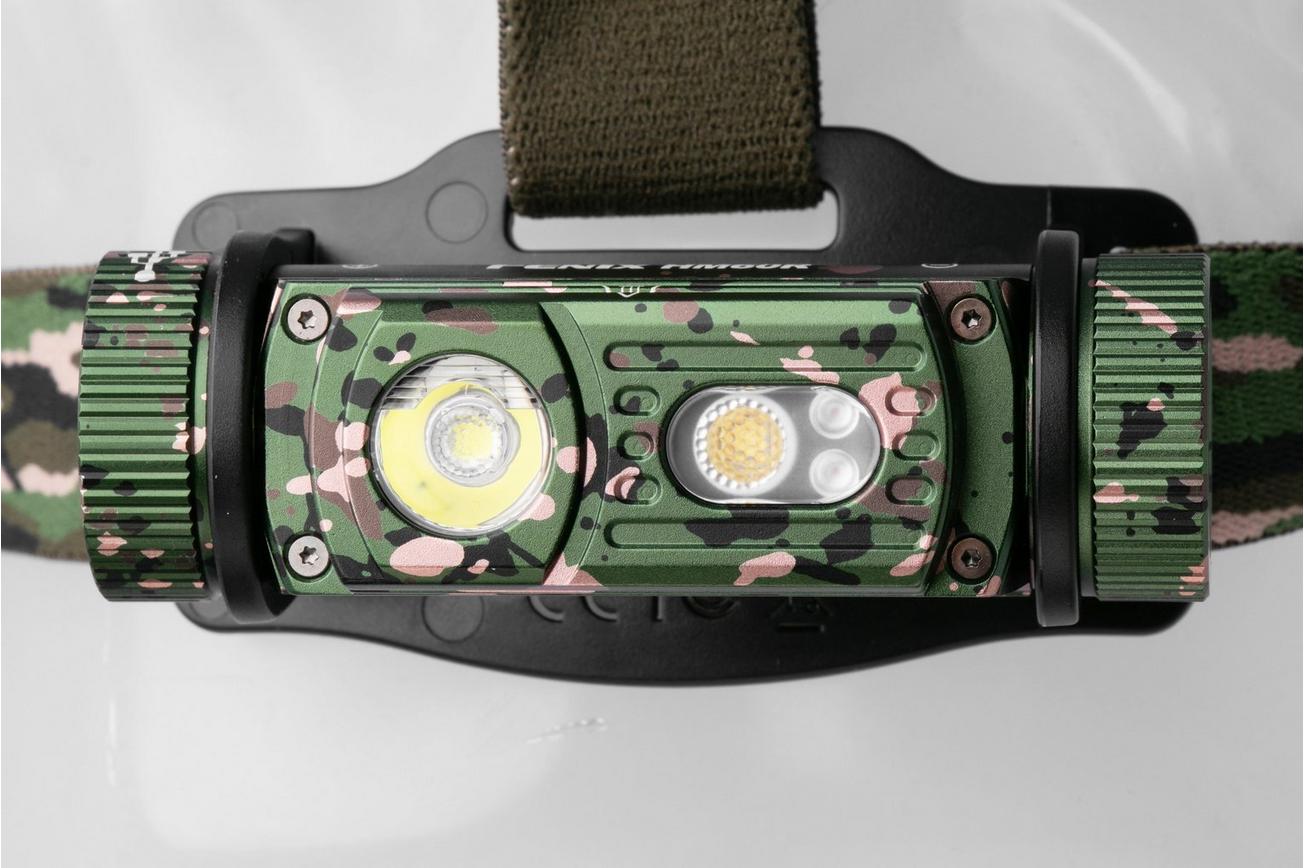 Fenix HM60R Camo oplaadbare hoofdlamp, 1200 lumen