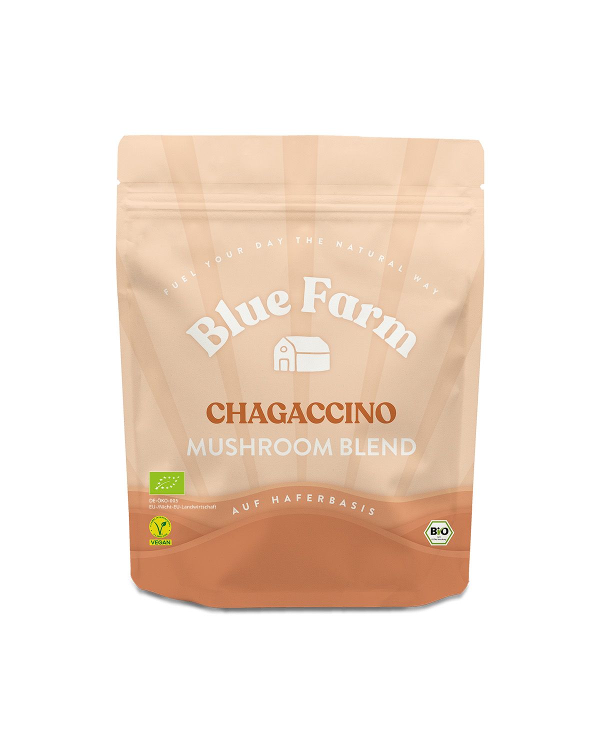 Blue Farm Chagaccino mit Vitalpilz Chaga und Fairtrade Kakao (bio)
