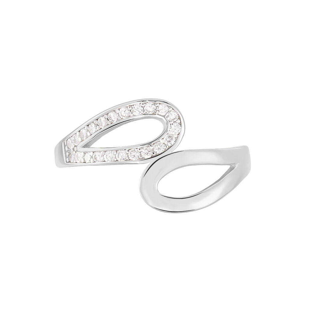 Bague Kali Argent Blanc Oxyde De Zirconium