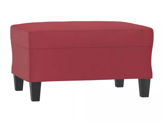 Repose-pied Rouge bordeaux 70x55x41 cm Similicuir
