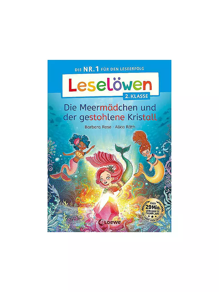 LOEWE VERLAG Buch  - Leselöwen 2. Klasse - Die Meermädchen und der gestohlene Kristall keine Farbe