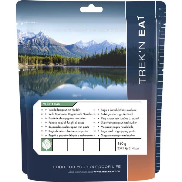 Repas lyophilisé TREK'N EAT SAUTÉ CHAMPIGNONS PÂTES 160G