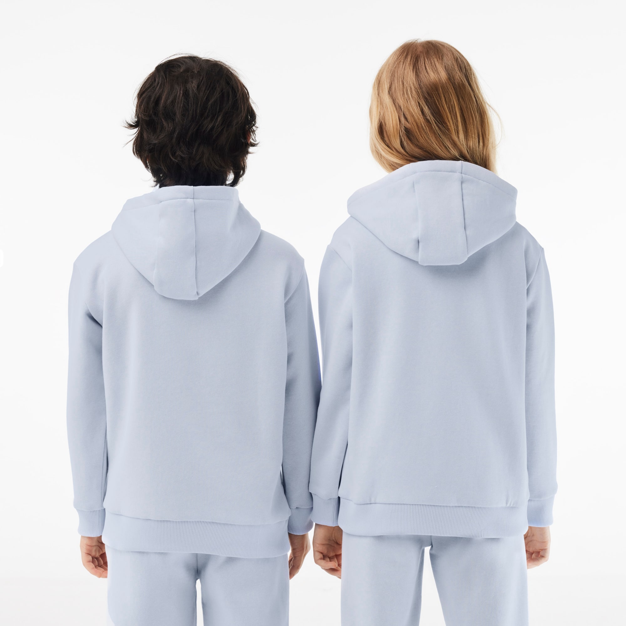 Sweatshirt à capuche enfant en molleton de coton biologique Pullovers & Sweatshirts - Bleu - Lacoste - Enfant