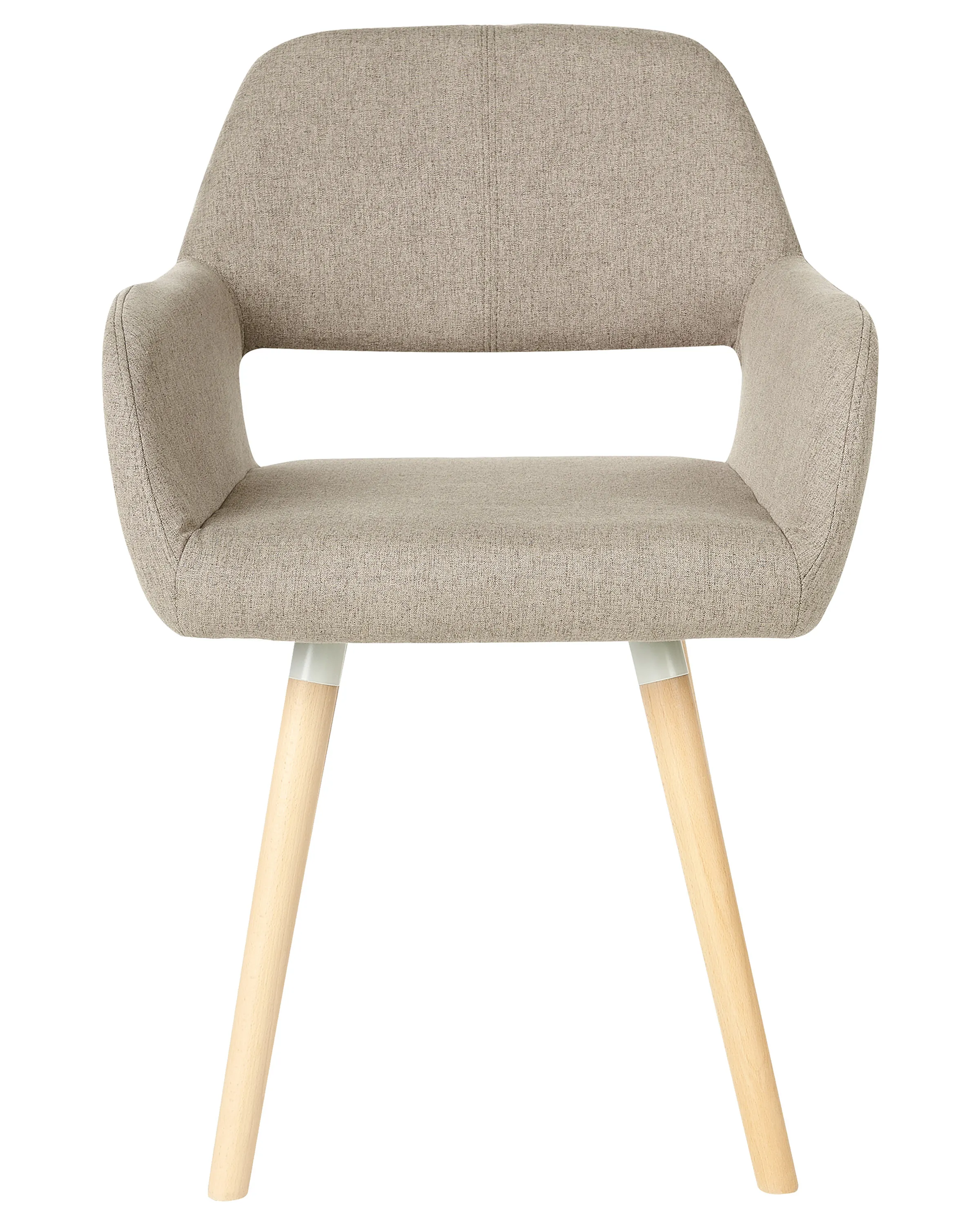 Set van 2 eetkamerstoelen CHICAGO Stof Taupe